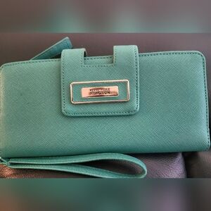 Kenneth Cole Reaction Turquoise Wristlet